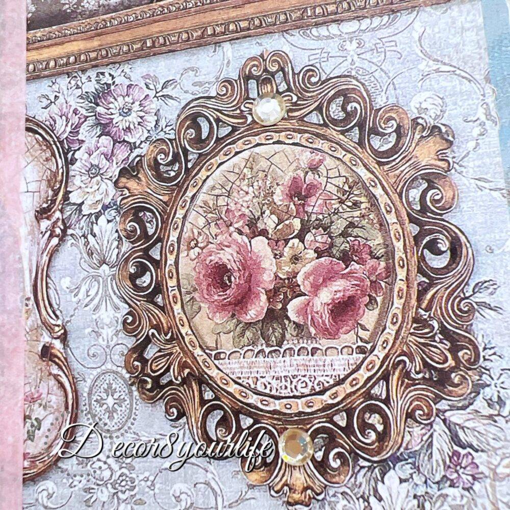 There’s something magical about putting pen to paper, and this shabby chic traveler's notebook makes it even more special! Handcrafted with love, it features two altered mini composition notebooks, a handy pocket for essentials, and the cutest beaded pen to match.