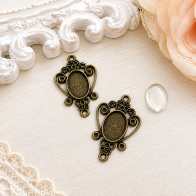 Ornate, vintage style, cabochon. craft supplies for scrapbooks, junk journals, card making from Decor8yourlife.