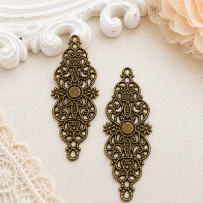 Filigree Metal Embellishments for Crafts