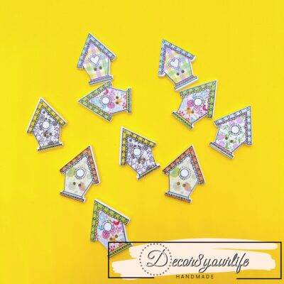 Cute Birdhouse Button_Variety Pack II