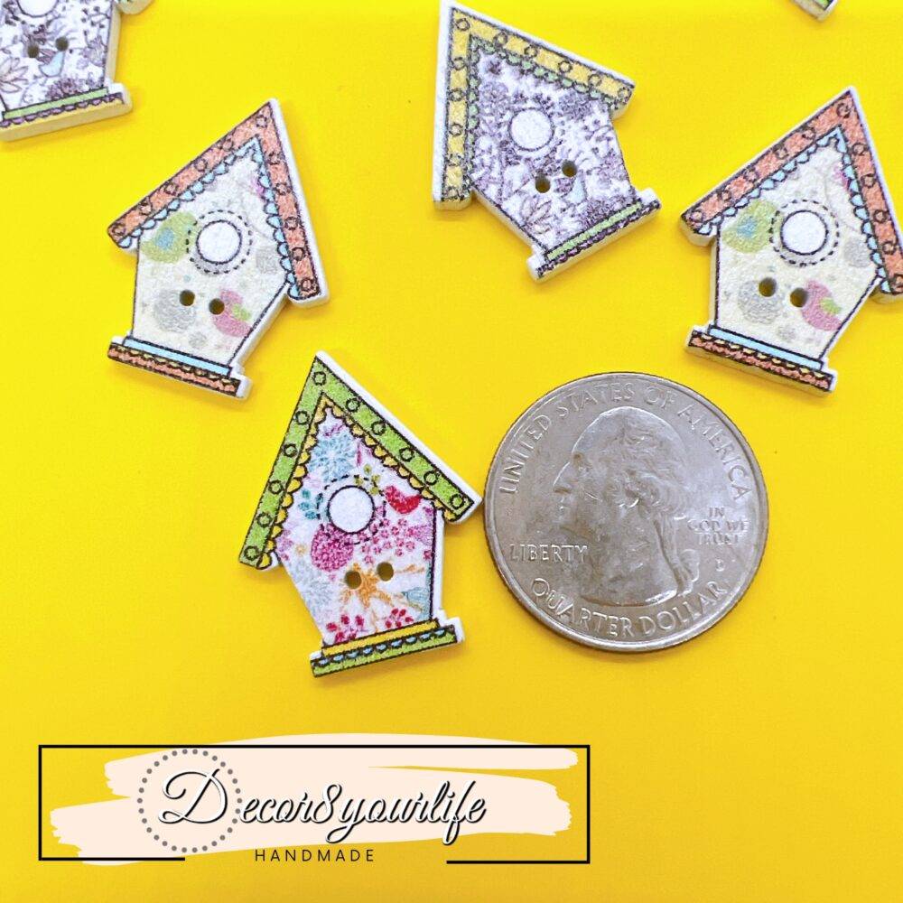Cute Birdhouse Button_Variety Pack II