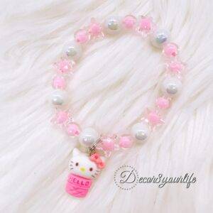 Hello Kitty Pink Stars Bracelet for Girls