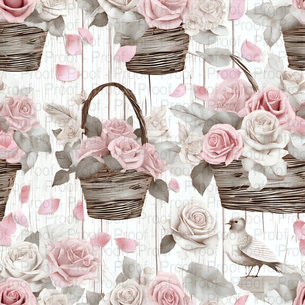 scrapbook paper Shabby Chic Pink Roses by Decor8yourlife is a beautiful collection of background papers for paper crafters.