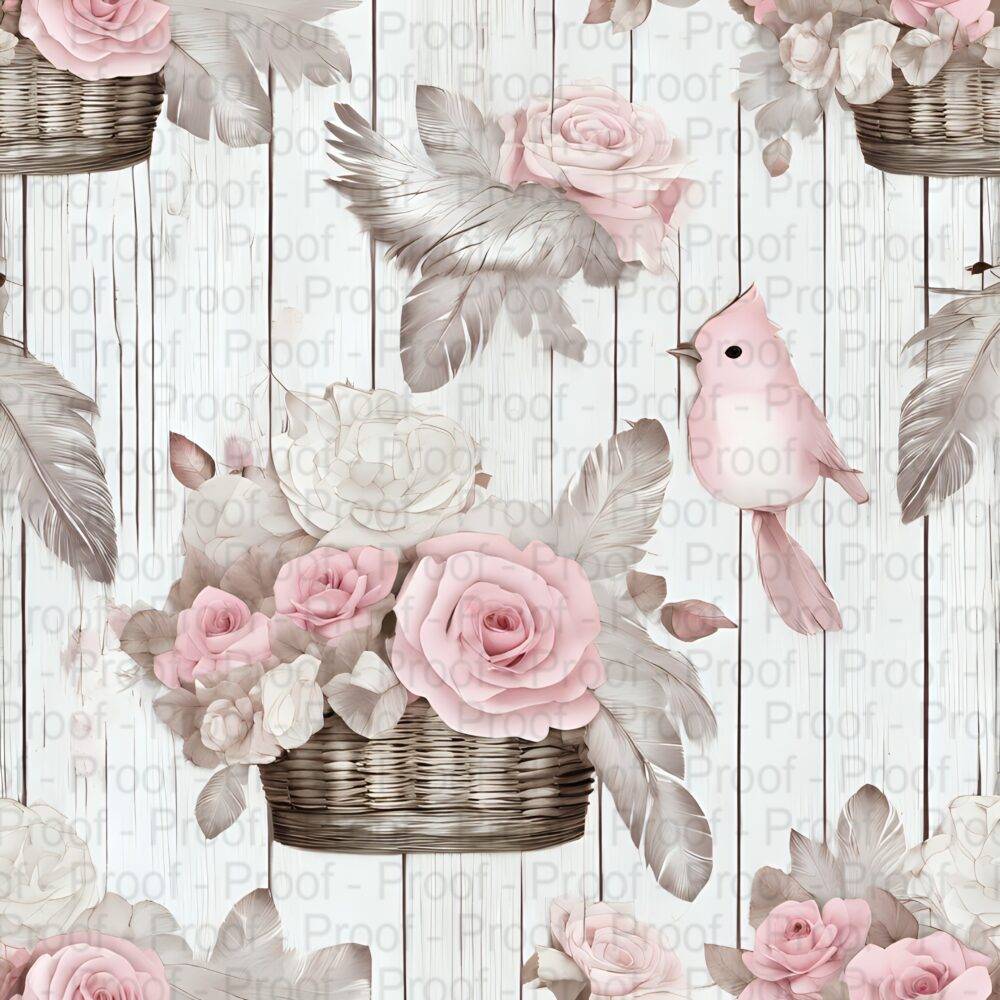 scrapbook paper Shabby Chic Pink Roses by Decor8yourlife is a beautiful collection of background papers for paper crafters.