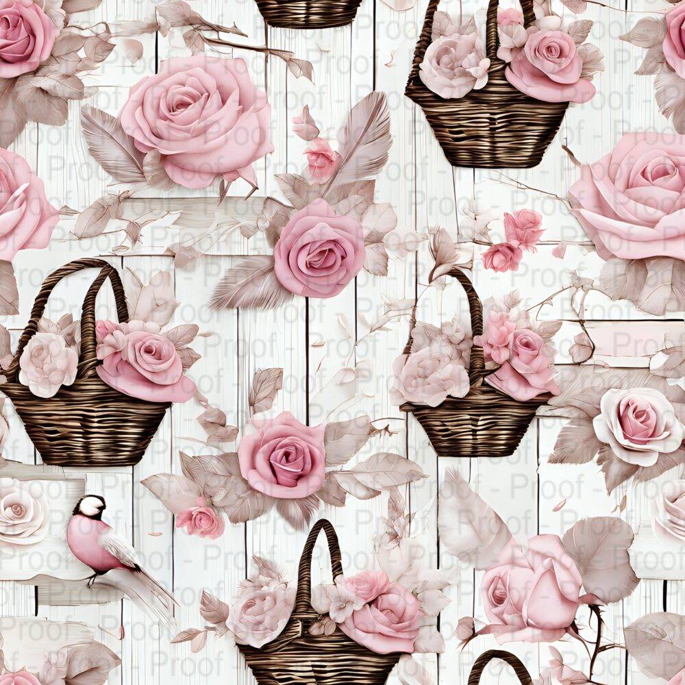 scrapbook paper Shabby Chic Pink Roses by Decor8yourlife is a beautiful collection of background papers for paper crafters.