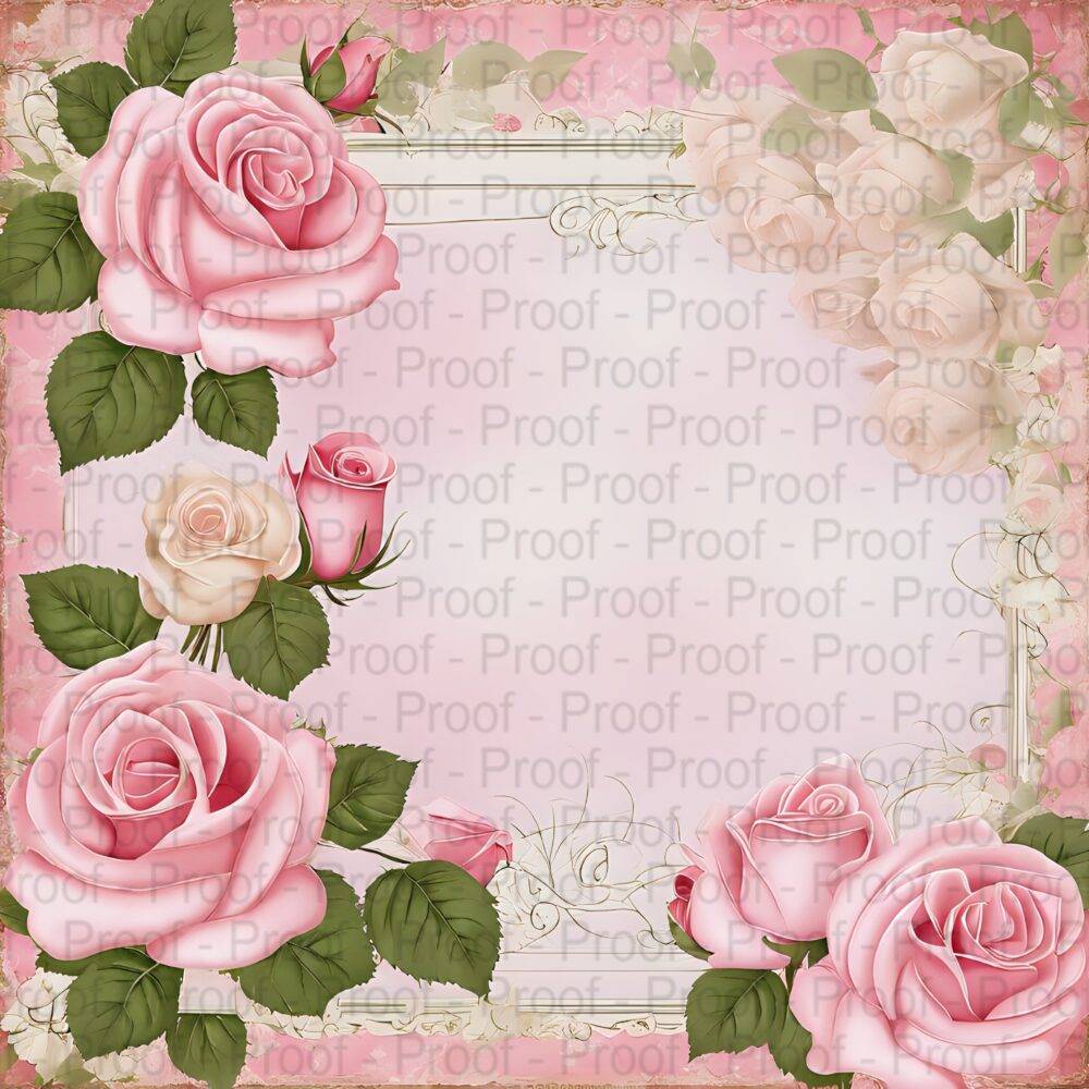 Scrapbook Paper Pack Vintage Roses by Decor8yourlife is a beautiful collection of rose and pink colored roses on beautiful shabby chic vintage style backgrounds.