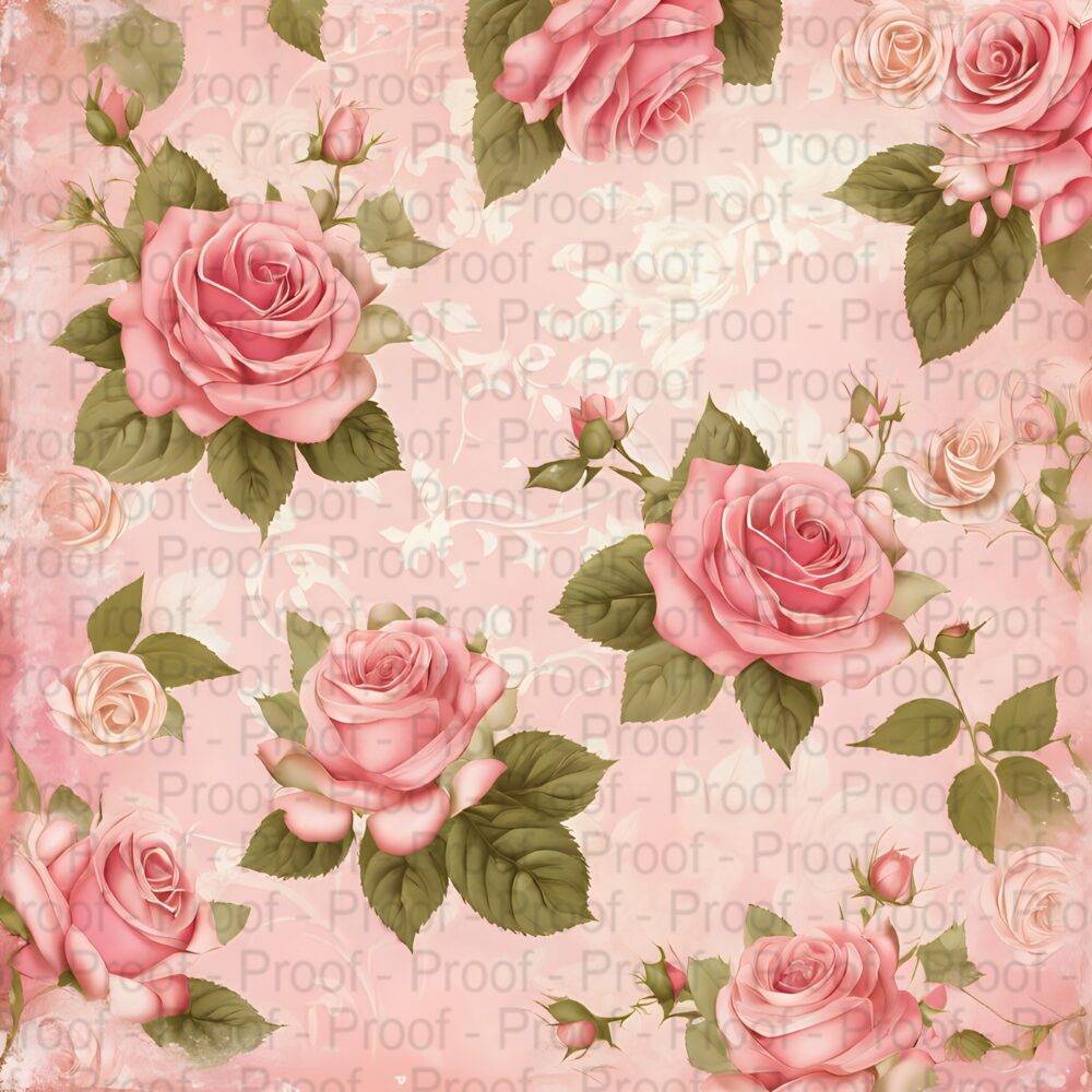 Scrapbook Paper Pack Vintage Roses by Decor8yourlife is a beautiful collection of rose and pink colored roses on beautiful shabby chic vintage style backgrounds.
