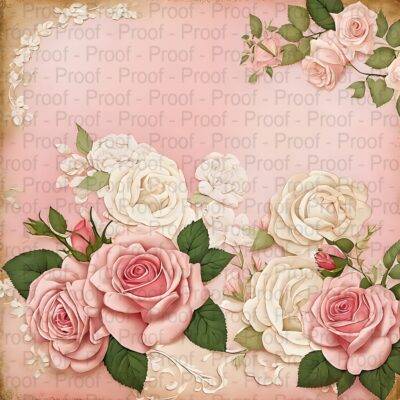 Scrapbook Paper Pack Vintage Roses by Decor8yourlife is a beautiful collection of rose and pink colored roses on beautiful shabby chic vintage style backgrounds.