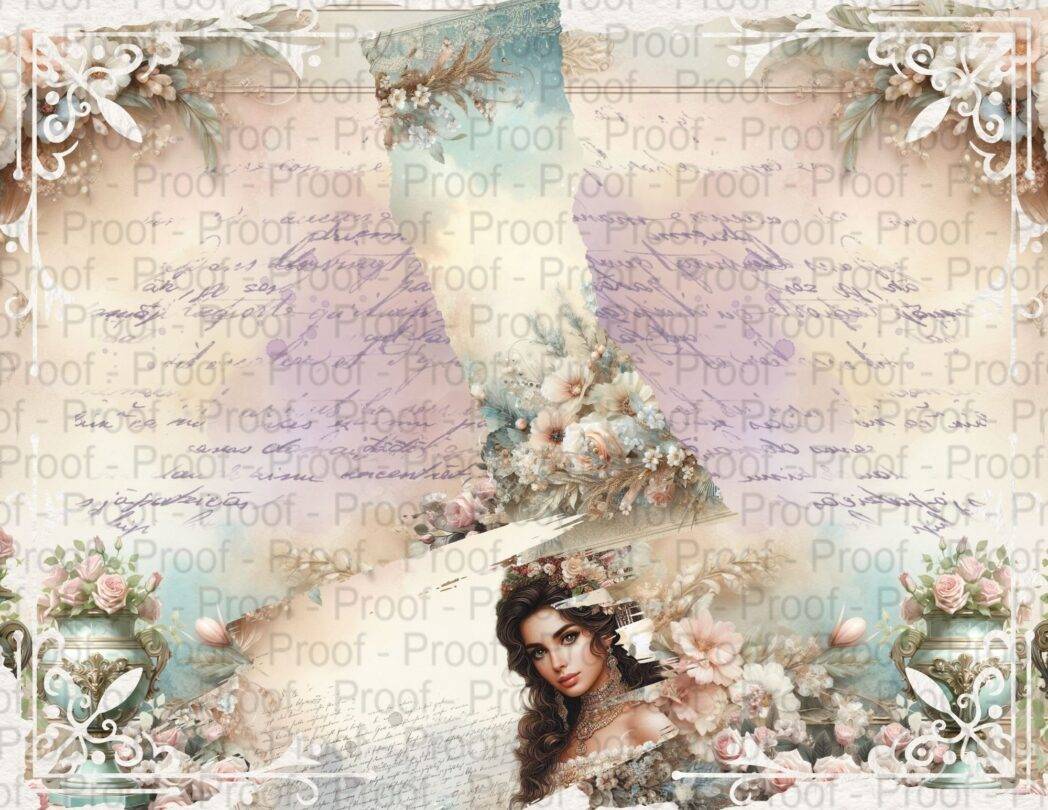 WHISPERS BY DECOR8YOURLIFE_A SHABBY SHIC JOURNAL KIT WITH A TOUCH OF VINTAGE ELEGANCE