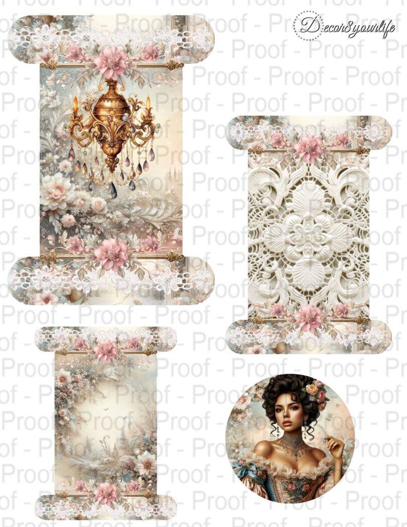 WHISPERS BY DECOR8YOURLIFE_A SHABBY SHIC JOURNAL KIT WITH A TOUCH OF VINTAGE ELEGANCE