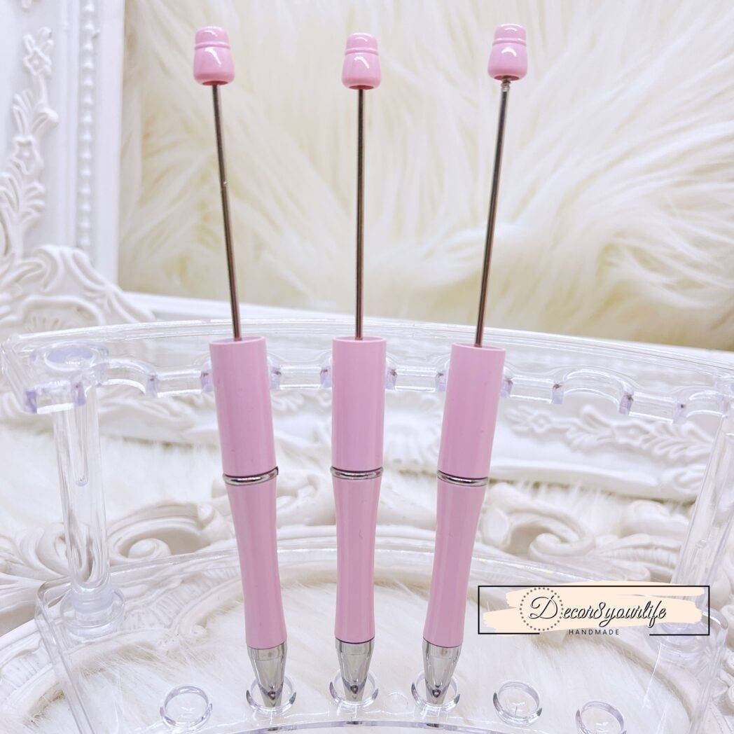 PASTEL PINK BEADABLE PEN SET_STATIONERY SUPPLIES