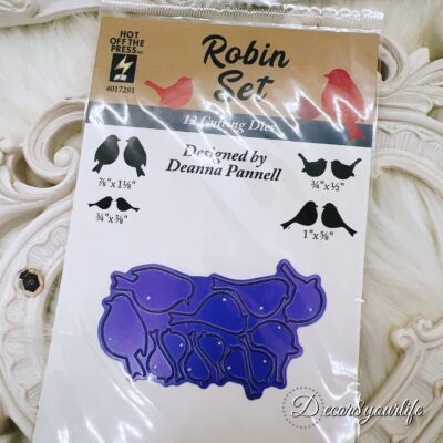 Robin Bird metal cutting die for scrapbooking, cardmaking, and craft projects