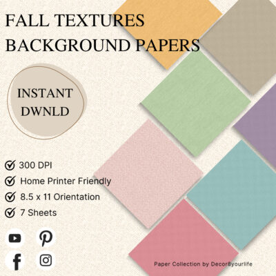 Fall Colors Background Paper. Cardstock for craft projects.
