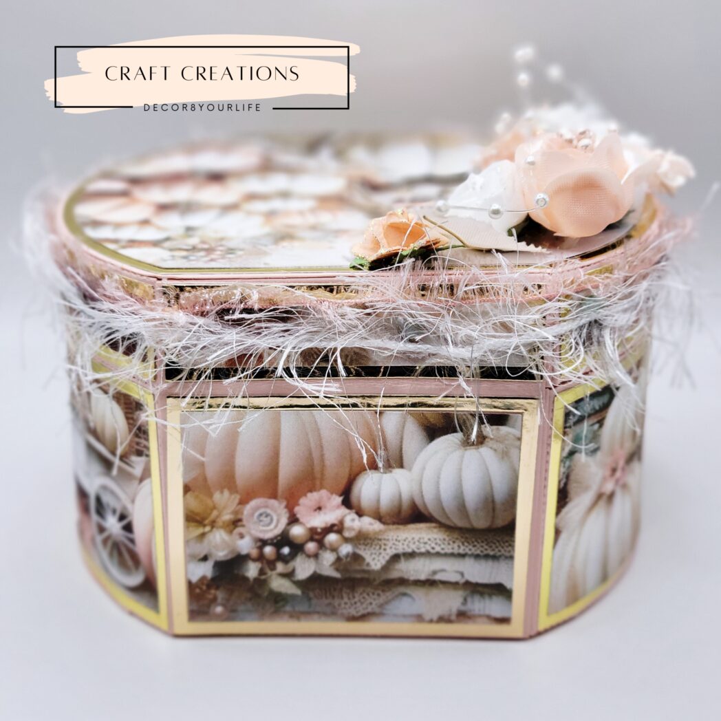 Pumpkin, fall theme, shabby chic diy craft project made with digital download "Harvest Whispers" by Decor8yourlife.