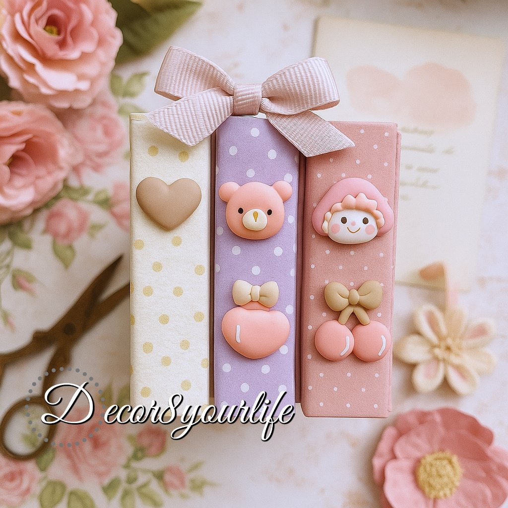Learn how to use cute, kawaii, cabochons in your DIY, handmade, crafts like scrapbook covers, journals, card making projects, bows and craft embellishments.