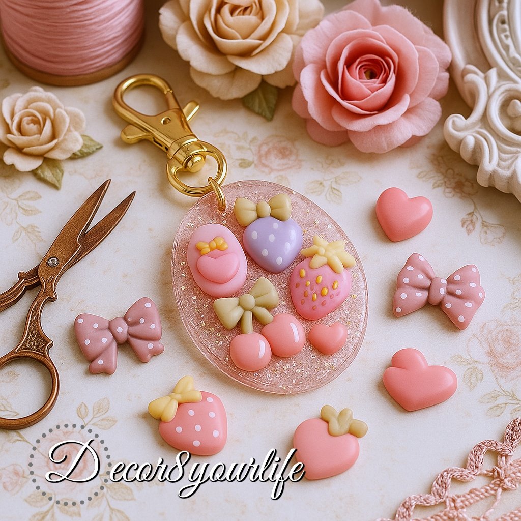 Craft ideas using cute, kawaii cabochons from Decor8yourlife. Level up your craft projects with our variety of cute flat-back cabachon embellishments. Use them on your scrapbooks,mini albums,card making projects,bows,jewelry making,journals and more!