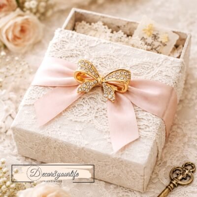 Shabby Chic Altered Box using craft supplies from Decor8yourlife store.