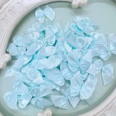 Mini satin bows 20mm flatback embellishments for scrapbooks, journals, DIY, bridal, card making, crafts. Craft supplies from Decor8yourlife store.