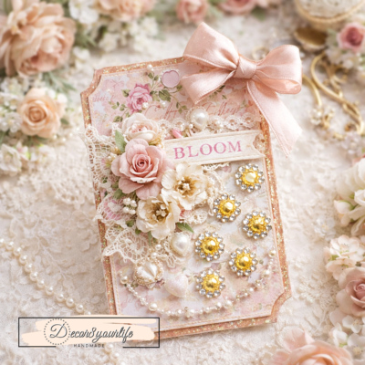 Shabby Chic tag using craft supplies from Decor8yourlife.