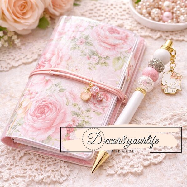 Hello Kitty enamel charm for jewelry making and craft projects, officially licensed Sanrio character charm used for beaded pens, keychains, bracelets, scrapbooking, planner accessories, and kawaii DIY embellishments