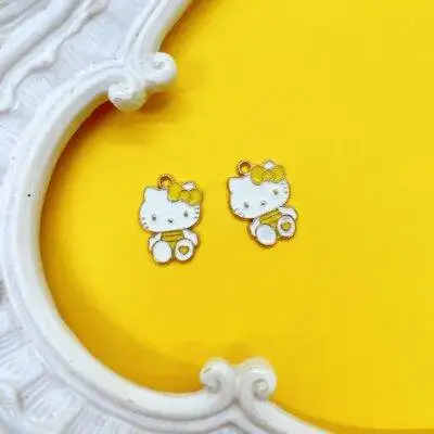 Licensed Sanrio Hello Kitty charms. Use these charm pendants in jewelry making, to embellish craft projects, cards, invitations, beaded pens and more.