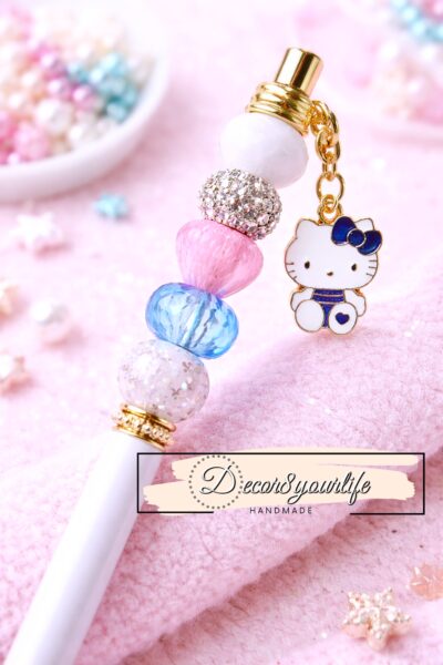 Beade pen with hello kitty charm. Get your licensed sanrio charms, pendants and jewelry supplies from the craft store, Decor8yourlife.