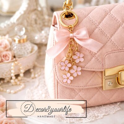 pink, feminine enamel charms for shabby chic journals, scrapbooks, planners, and mixed media projects. Romantic vintage fashion embellishments.