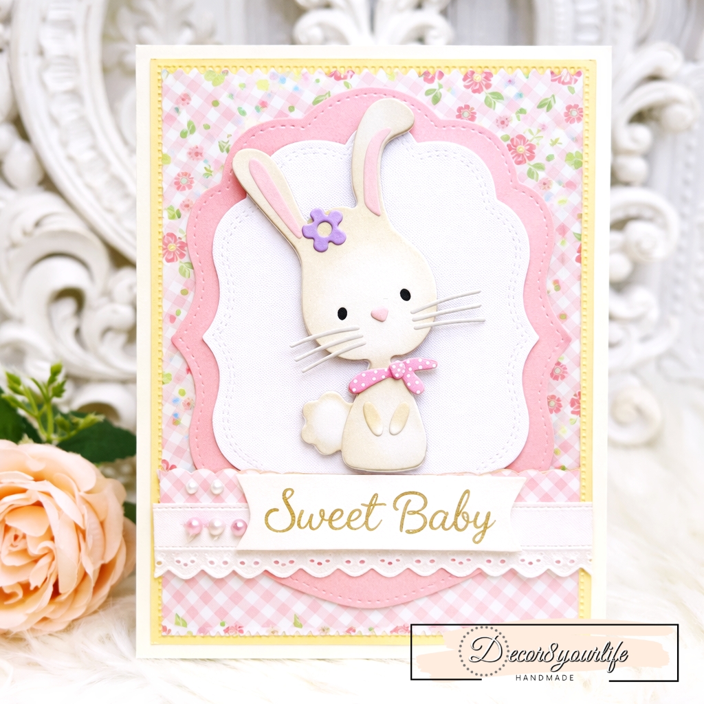 BABY CARD SAMPLE-HOW TO MAKE A BABY CARD TUTORIAL
