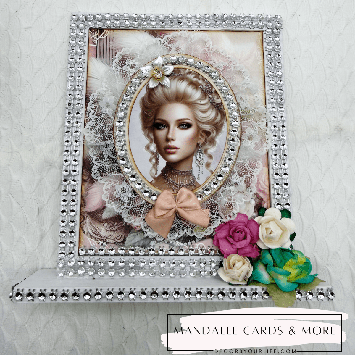 Marie Antoinette, DIY, Home Decor, Project Ideas,Crafts with scrapbook papers from Decor8yourlife.