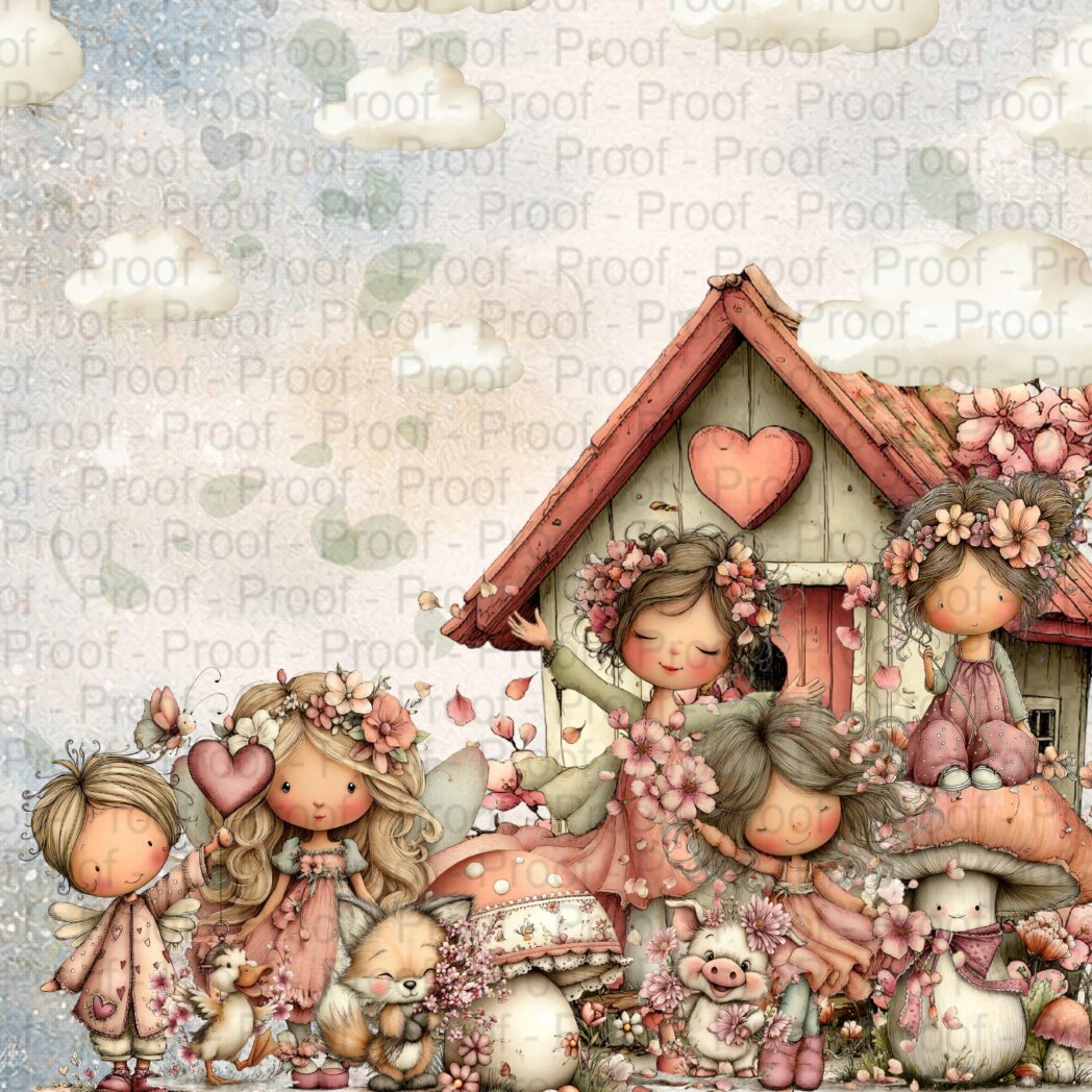 Whimsical, cozy, cottagecore scrapbook paper pack "Spring Cottage Blooms" by Decor8yourlife. Use this collection for DIY crafts like cardmaking, scrapbooks, mini albums, junk journals, home decor, and handmade items for selling at craft fairs and etsy.