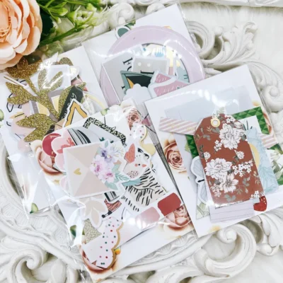 Curated Ephemera Die-Cuts. Pack of 30. Creative Moments Assortment for Journals, Planners & Scrapbooks.