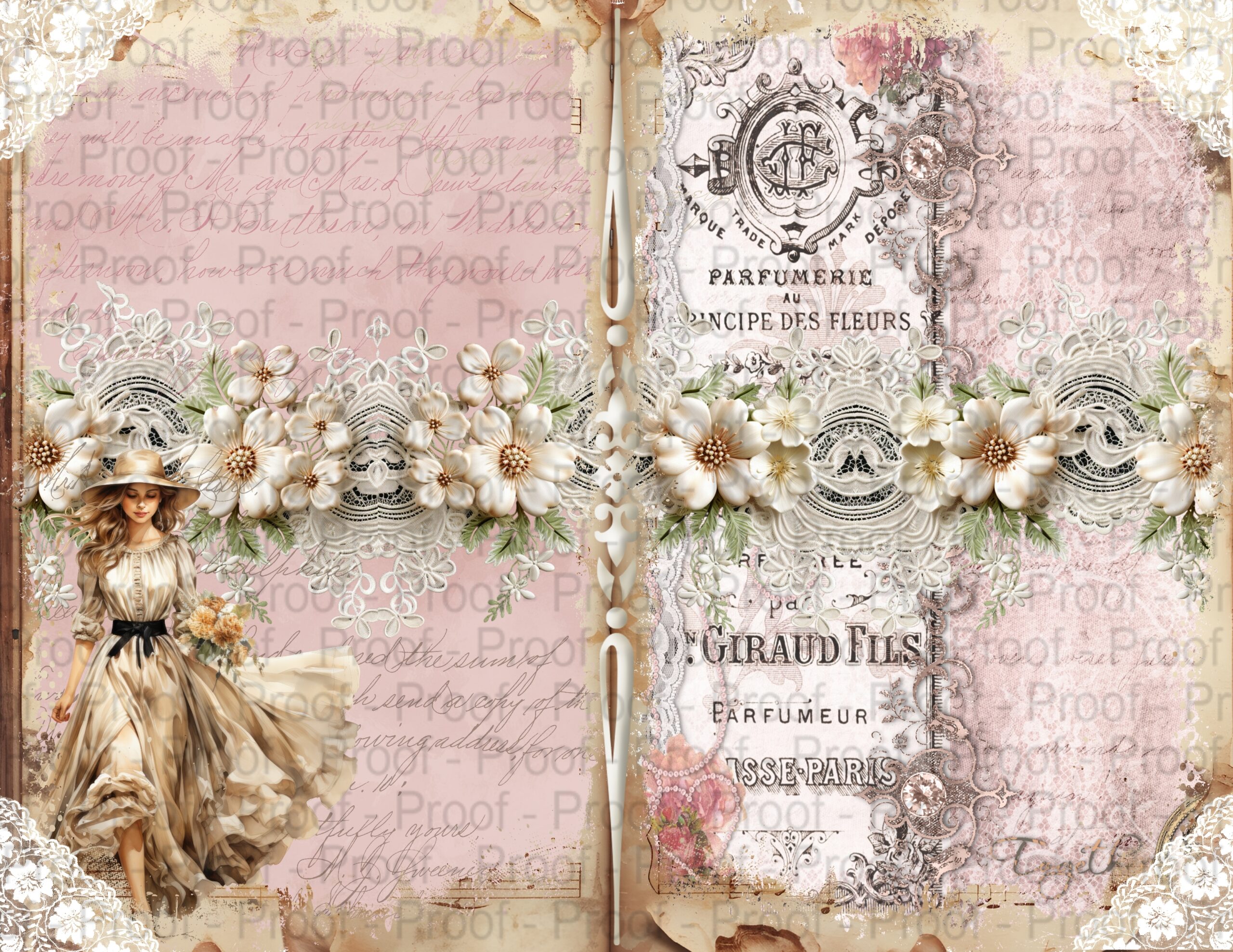 Junk journal digital paper collection in a shabby chic, vintage style. This paper collection by Decor8yourlife is perfect for elegant, shabby chic and vintage theme crafts like junk journals, mini albums, card making, scrapbooks and other DIY, handmade crafts.