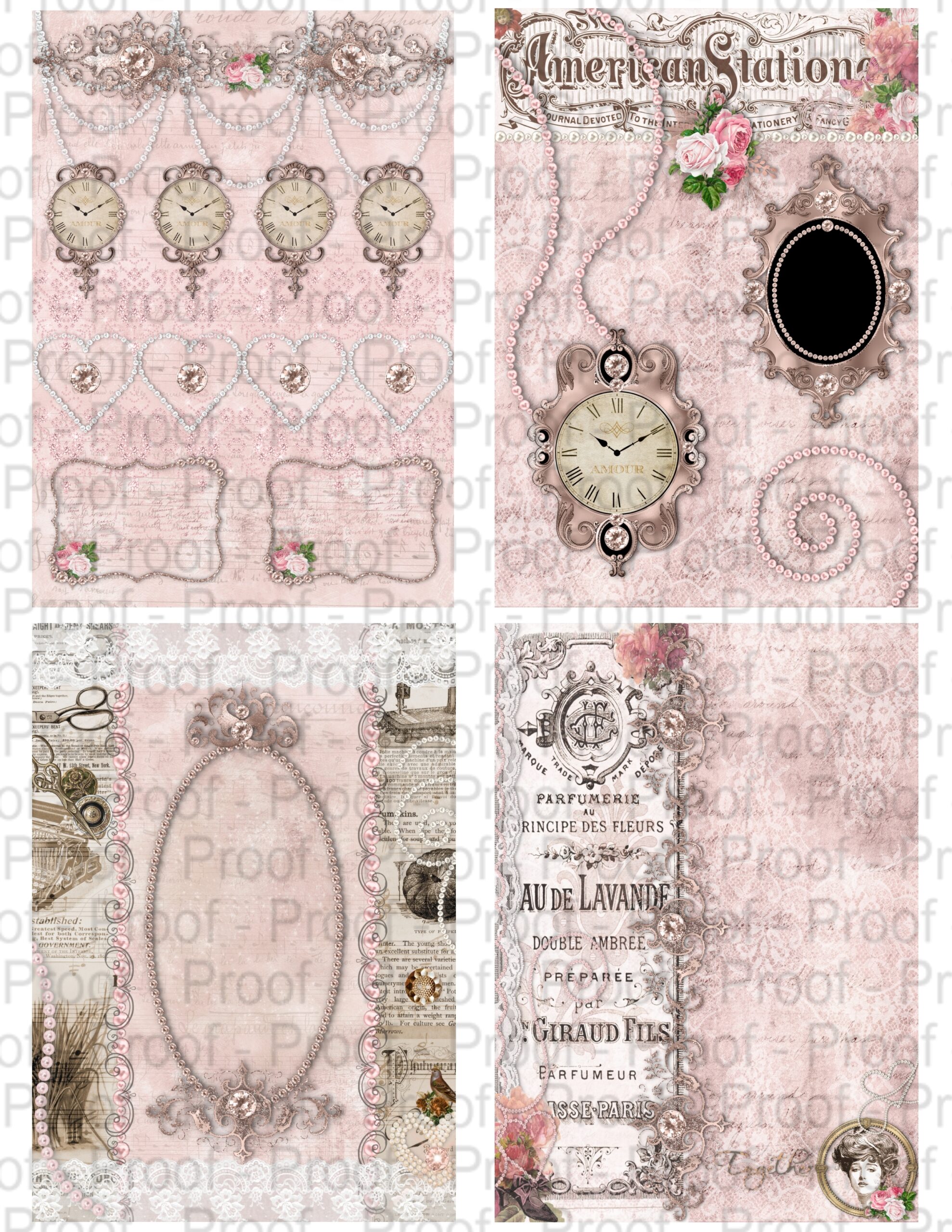 Junk journal digital paper collection in a shabby chic, vintage style. This paper collection by Decor8yourlife is perfect for elegant, shabby chic and vintage theme crafts like junk journals, mini albums, card making, scrapbooks and other DIY, handmade crafts.