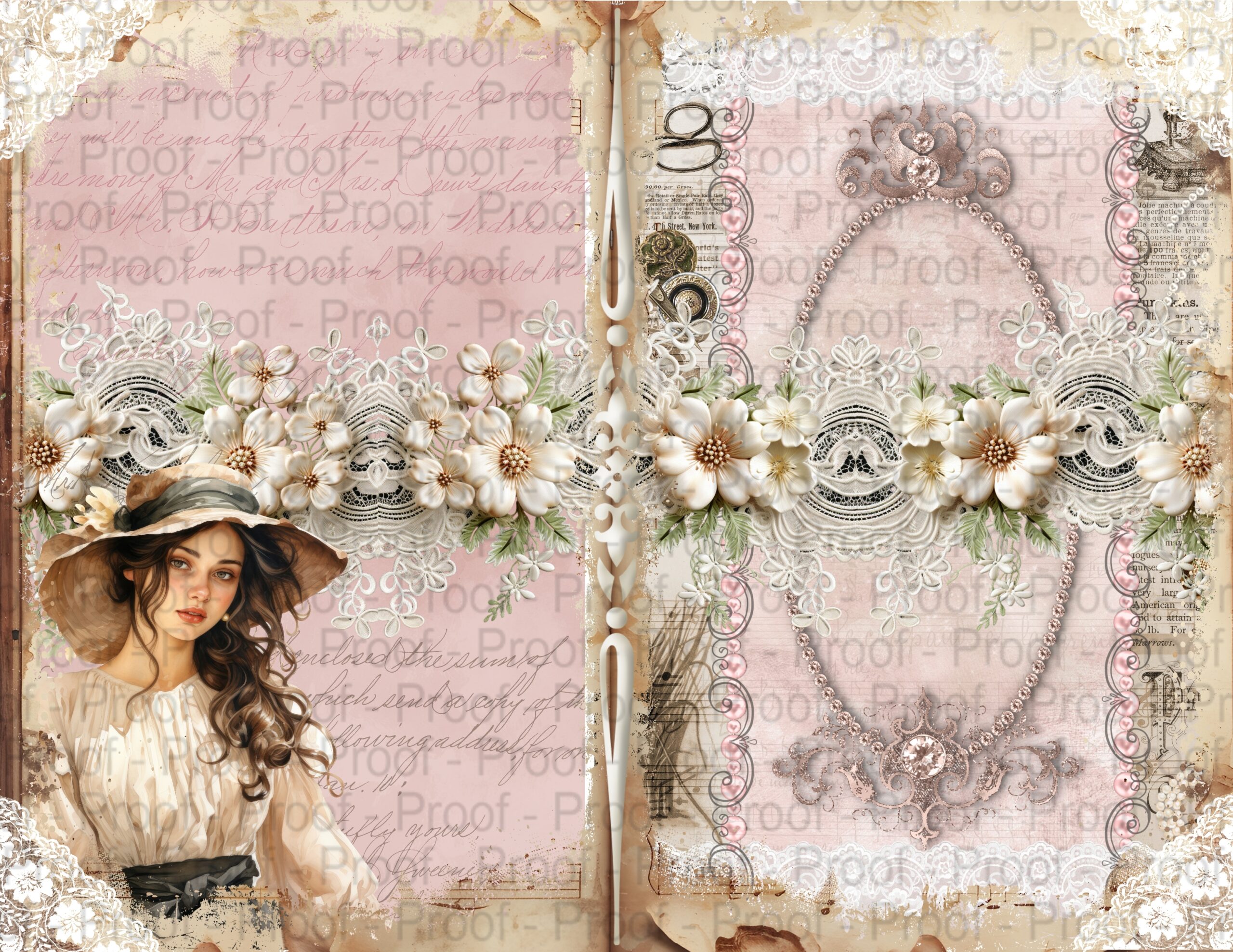 Junk journal digital paper collection in a shabby chic, vintage style. This paper collection by Decor8yourlife is perfect for elegant, shabby chic and vintage theme crafts like junk journals, mini albums, card making, scrapbooks and other DIY, handmade crafts.