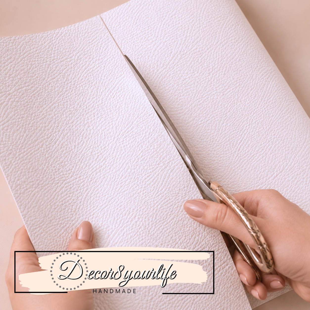 faux leather junk journal cover tutorial