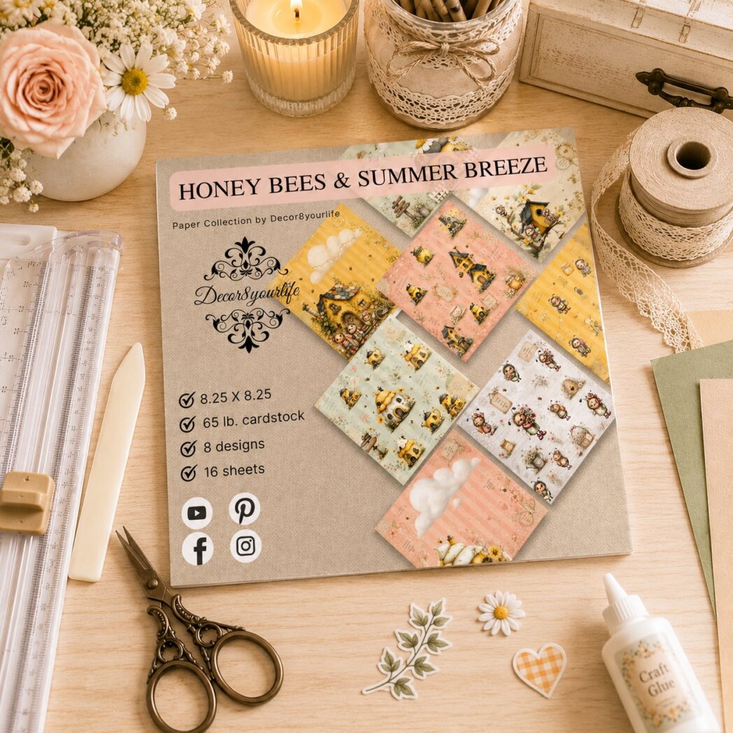 2026 Summer Theme scrapbook paper packs by Decor8yourlife.