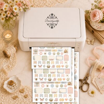 Digital Sentiments sheet to "Honey Bees & Summer Breeze" bee theme scrapbook paper collection by Decor8yourlife.