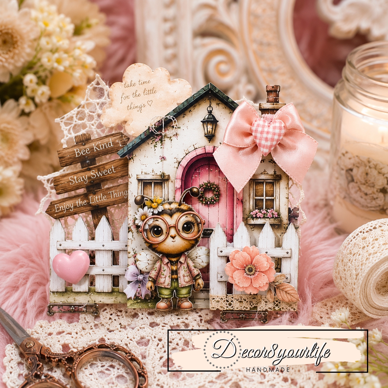 Creative journal ideas from Decor8yourlife - Embellishment cluster for junk journals.
