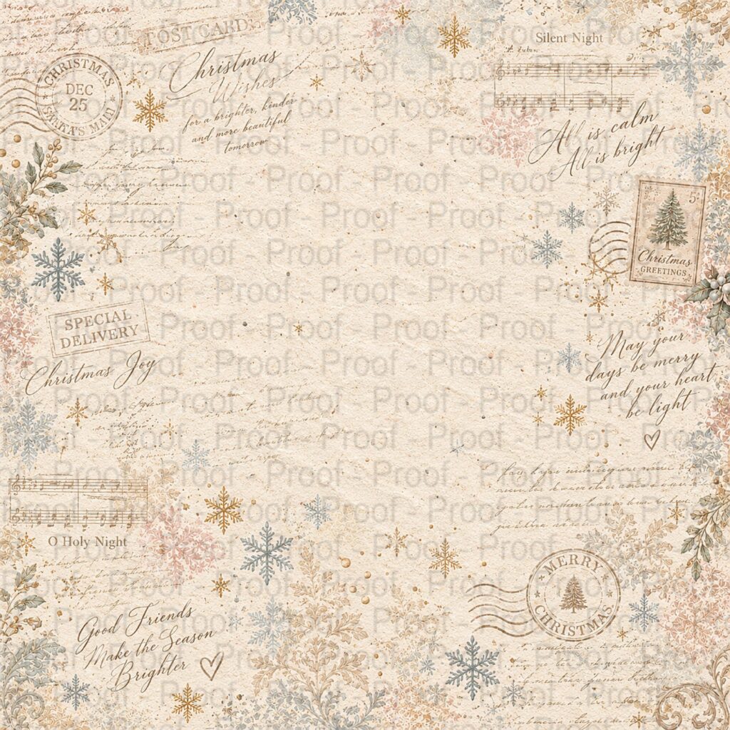 A Besties Christmas scrapbook paper designs by Decor8yourlife for holiday memory keeping and December Daily albums.